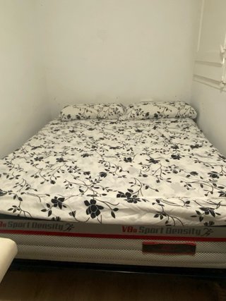 Colchon + Cama y somier de madera y metal