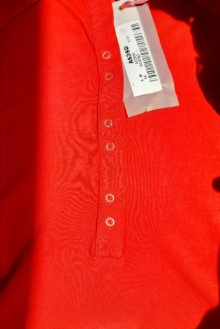 Polo Kaos  manica corta rosso nuovo con cartellino