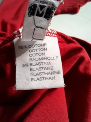 Polo Kaos  manica corta rosso nuovo con cartellino