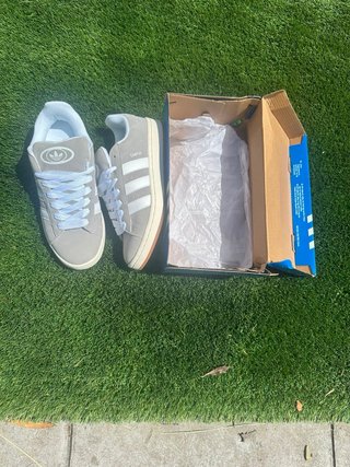 Zapatillas Adidas Campus Gris/Blanco