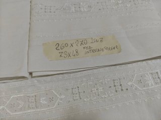 Primo letto matrimoniale in puro lino Olanda