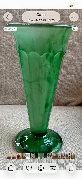 Vaso George Davidson Vetro Verde