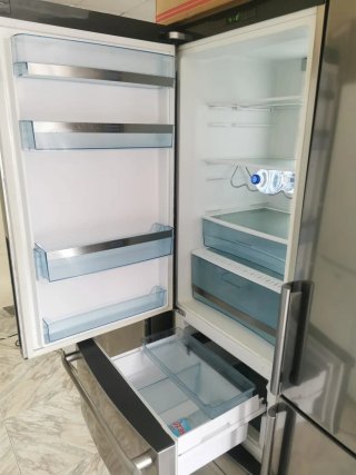 Nevera combi gris no frost
