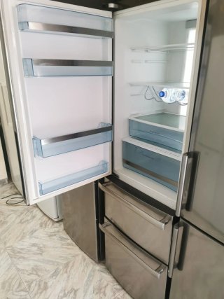 Nevera combi gris no frost