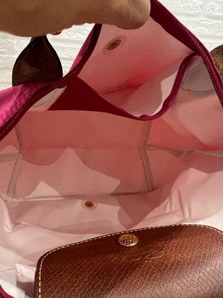 Bolso Longchamp Le Pliage Asa Superior Rosa