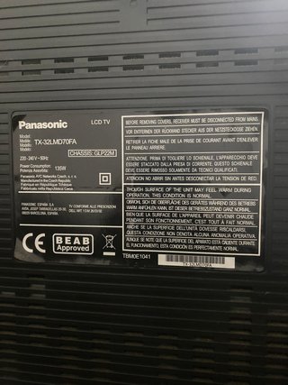 Televisión Panasonic 32 LCD