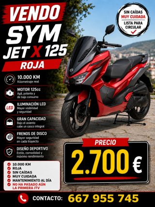 Moto 125cc SYM Jet X