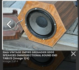 Altavoces Vintage Empire 60s