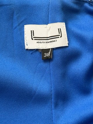 Vestido fiesta azul eléctrico corto