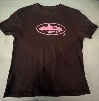 Camiseta Corteiz Negra Logo Talla M