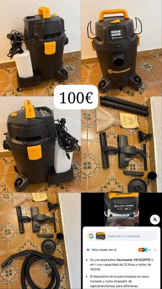 Aspiradora Vacmaster VK1323PFR 3-en-1