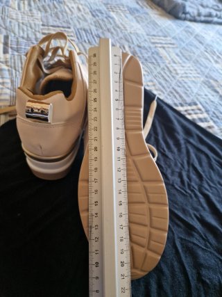 Sneakers beige/oro taglia 36