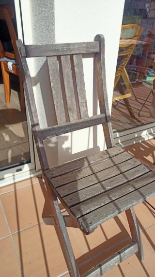 Silla de madera plegable exterior Ikea