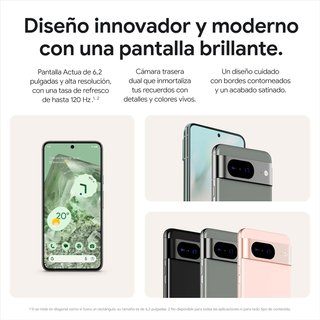 Google Pixel 8 smartphone Android cámara avanzada