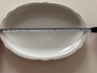 Bandeja ovalada de porcelana Alemana