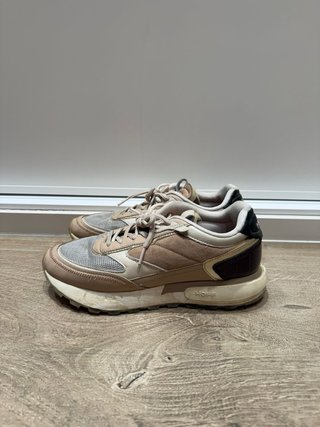 Zapatillas HOFF piel cocodrilo gris/rosa