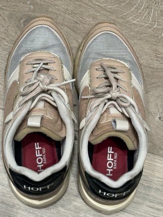 Zapatillas HOFF piel cocodrilo gris/rosa