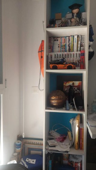 Habitación juvenil con cajones