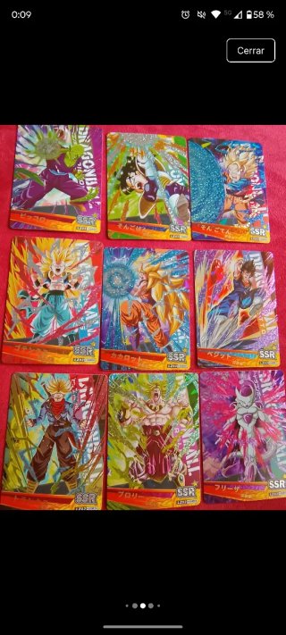 Cartas Dragon Ball superfighter lz03