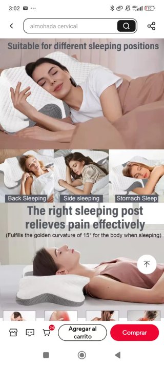 Almohada Cervical  Ergonómica NUEVA