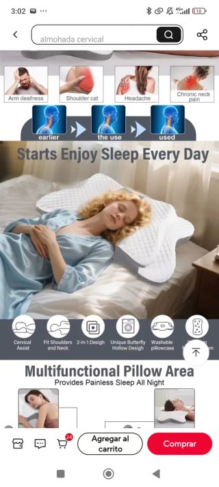 Almohada Cervical  Ergonómica NUEVA