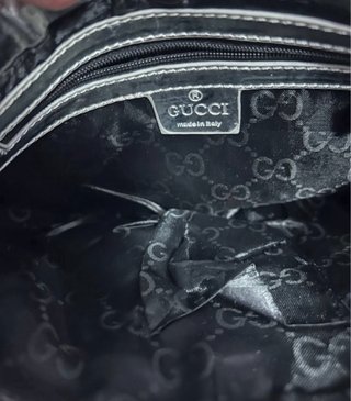 Bolso de hombro Gucci plateado
