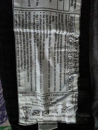 Mochila portabebés Buzzidil ergonómica