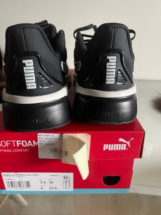 Zapatillas Puma Negras y Blancas