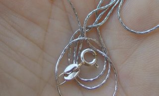 Collana Oro Bianco 750