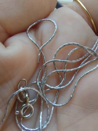 Collana Oro Bianco 750