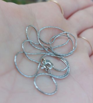 Collana Oro Bianco 750