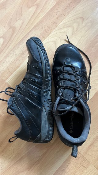 Zapatos de montaña Columbia Piel Negro/Gris