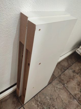 2 estantes LACK blancos 60x25 cm