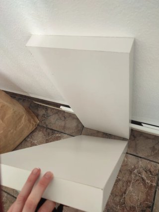 2 estantes LACK blancos 60x25 cm