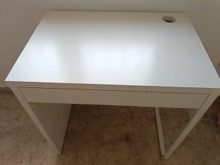 Escritorio Blanco Ikea con Cajón