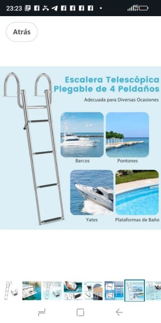 Escalera GOPLUS Acero Inoxidable Piscina