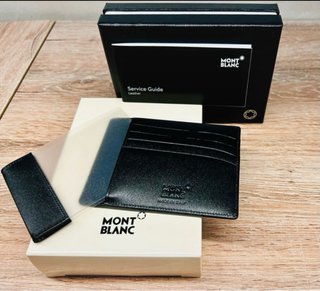 Portafoglio/Porta Carte Montblanc Pelle Nera