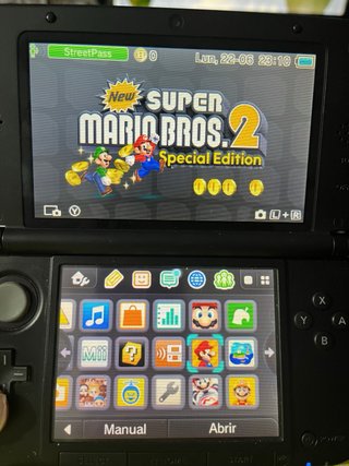Nintendo 3DS XL Blu + 5 Giochi + Custodia Zelda