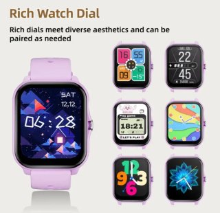 Smartwatch Negro y Rosa