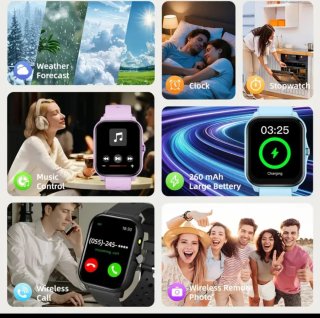Smartwatch Negro y Rosa