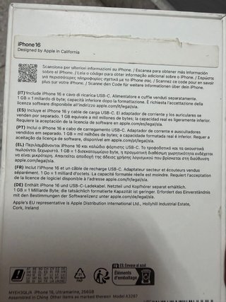 iPhone 16 256GB Azul Ultramar