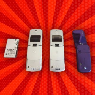 Lote 3 móviles Motorola y Sony Ericsson + MP3