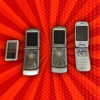 Lote 3 móviles Motorola y Sony Ericsson + MP3