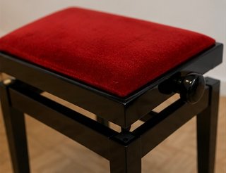Piano Kolmann Negro con Banqueta