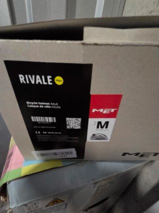 MET Casco RIVALE MIPS Blanco Brillo