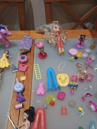Lote Juguetes Niña Muñecas Accesorios