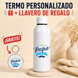 Termo personalizado + Llavero REGALO