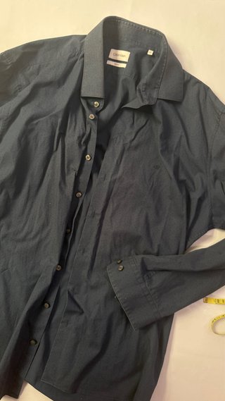 Camisa CK Hombre Azul Talla L