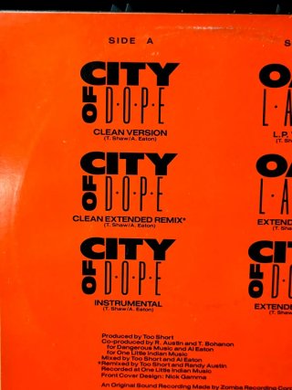Vinilo Rap Too Short - City Of Dope/Oakland 12"