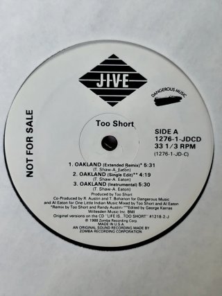 Vinilo Rap Too Short - City Of Dope/Oakland 12"